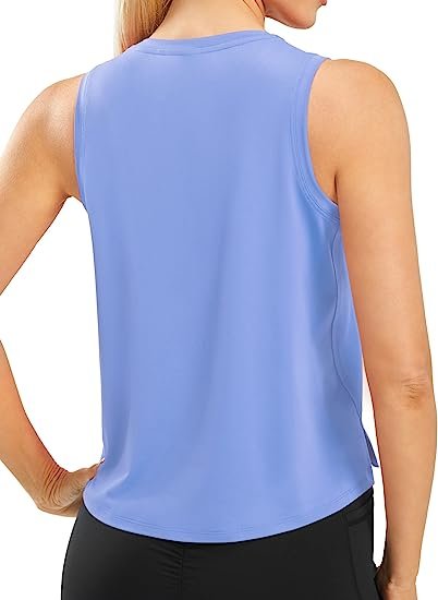 Women's Sports Vest Cool Dry Sleeveless Loose Shirt Running Sports Tops