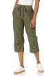 Women's Green Cargo Pants with Pockets