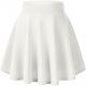 Women's Basic Versatile Stretchy Flared Casual Mini Skater Skirt